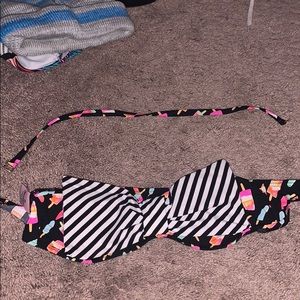 Strapless bathing suit top